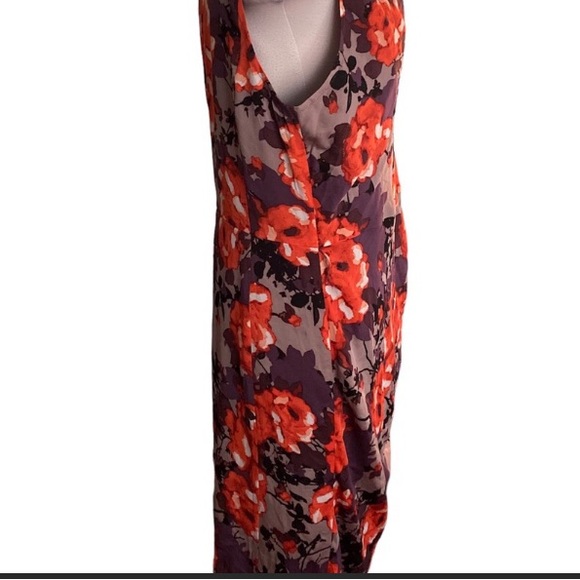 St.John silk floral dress 12 - Picture 4 of 10